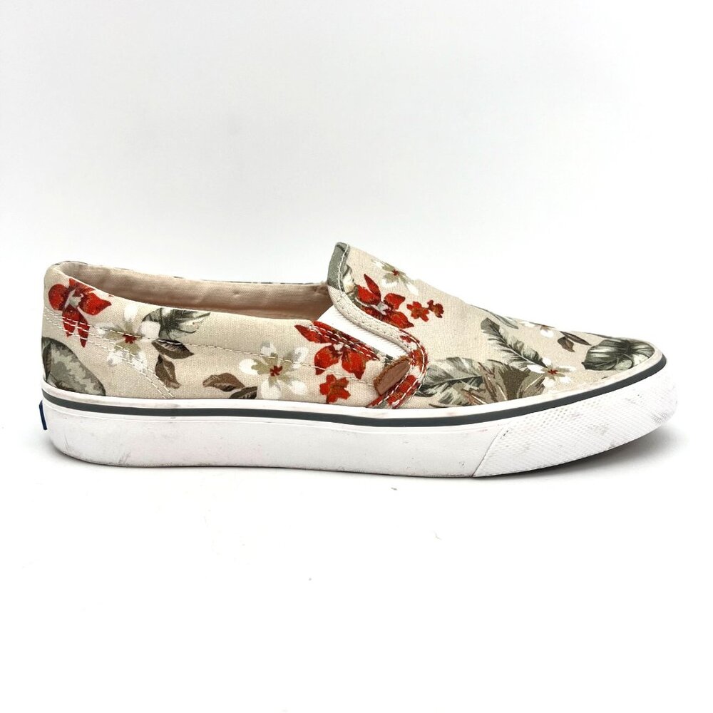 Keds Womens Slip-On Floral Canvas Shoes Size 8.5 US Tropical Design Rubber Sole - Picture 12 of 16